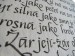kaligrafické listy